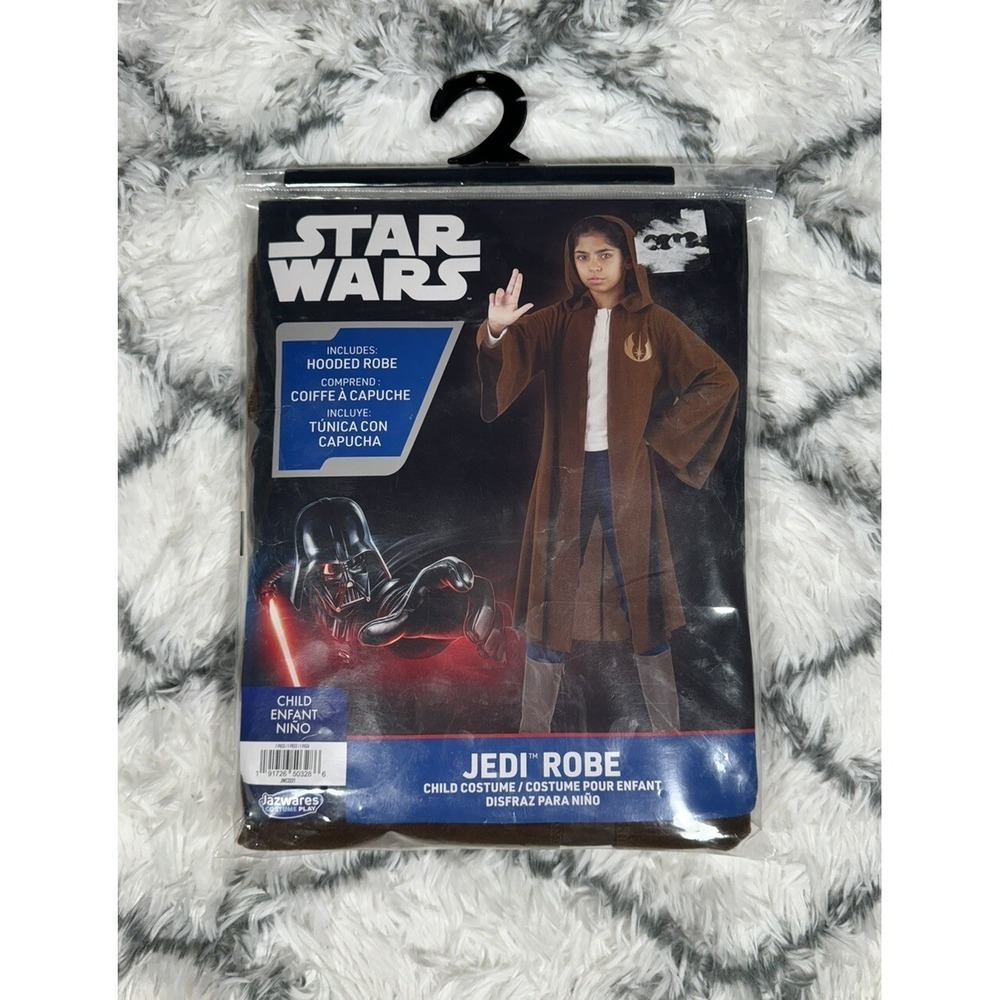 STAR WARS Jedi Hooded Robe Costume Cosplay Child OSFA *NEW*